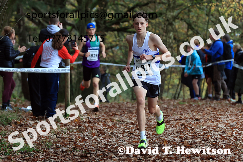Boys Under-15s 2024 National Cross Country Relays, Berry Hill Park, Mansfield.   Photo: David T. Hewitson/Sports for All Pics
